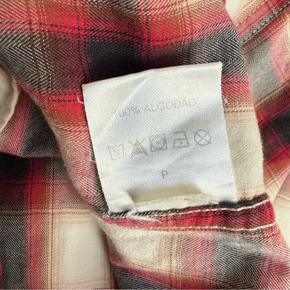 Men's Plaid Pearl Snap Button Western Shirt